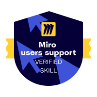 Miro users support verified skill.